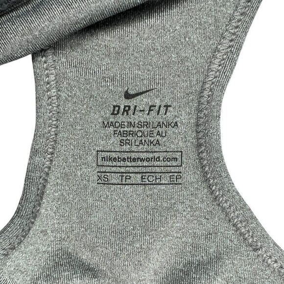 Nike Dri-Fit Women's Size XS Gray & Black Sports Bra - Picture 7 of 7